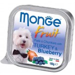 Monge Dog Fruit Консервы для собак индейка с черникой 100 г